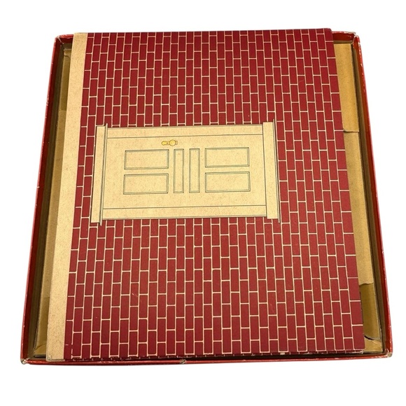 Vintage Toys That Teach Dining Room Set w/ Box The Embossing Co Dollhouse 1930s - Picture 14 of 16